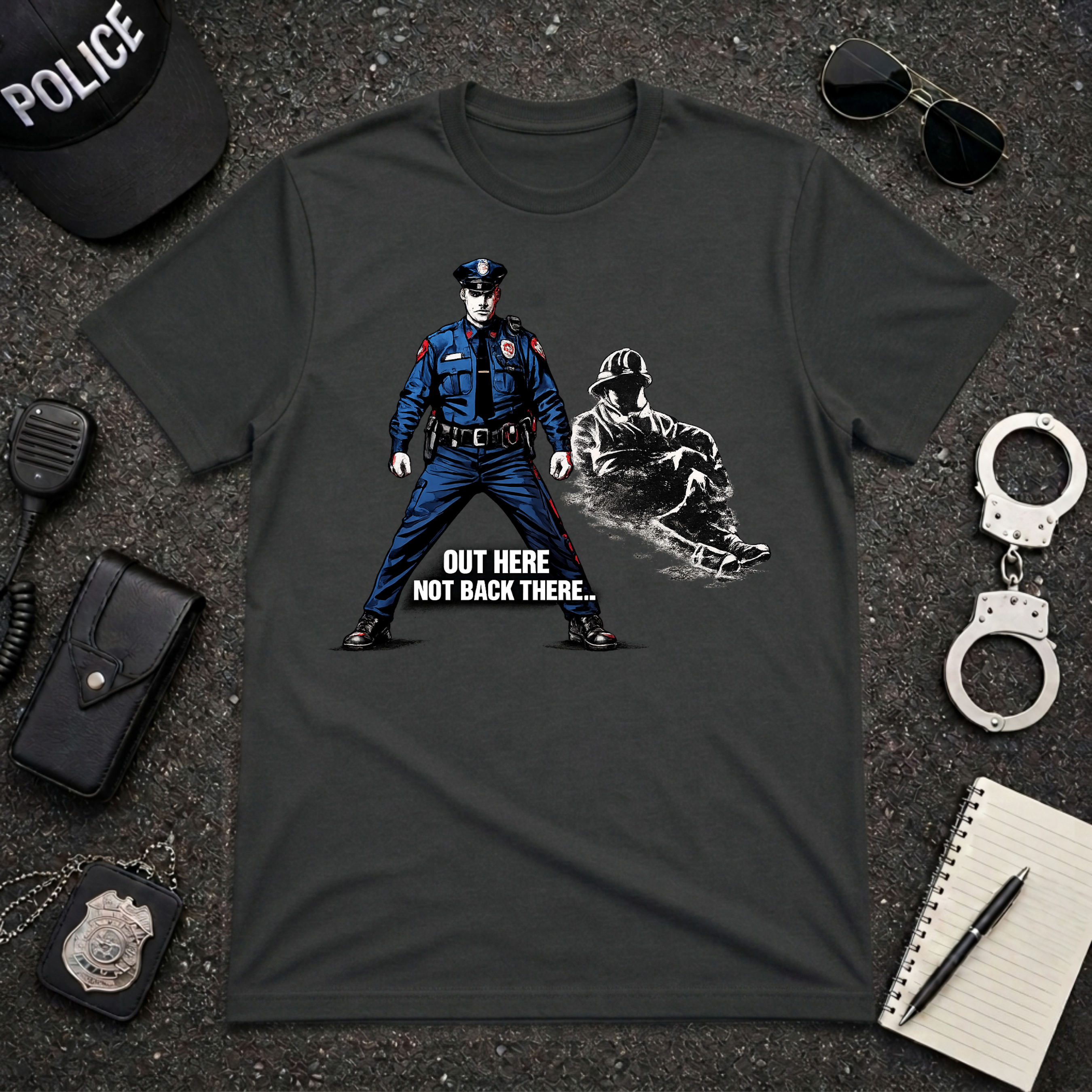 Out Here Not Back There | Police Officer Pride Shirt