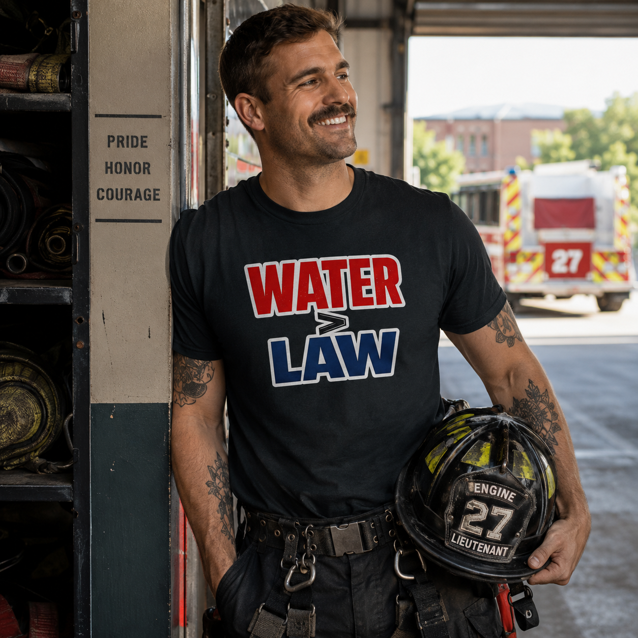Water Over Law Tee
