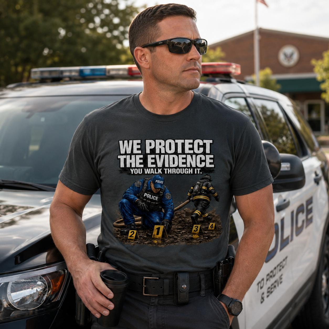 We Protect The Evidence You Walk Through It Tee