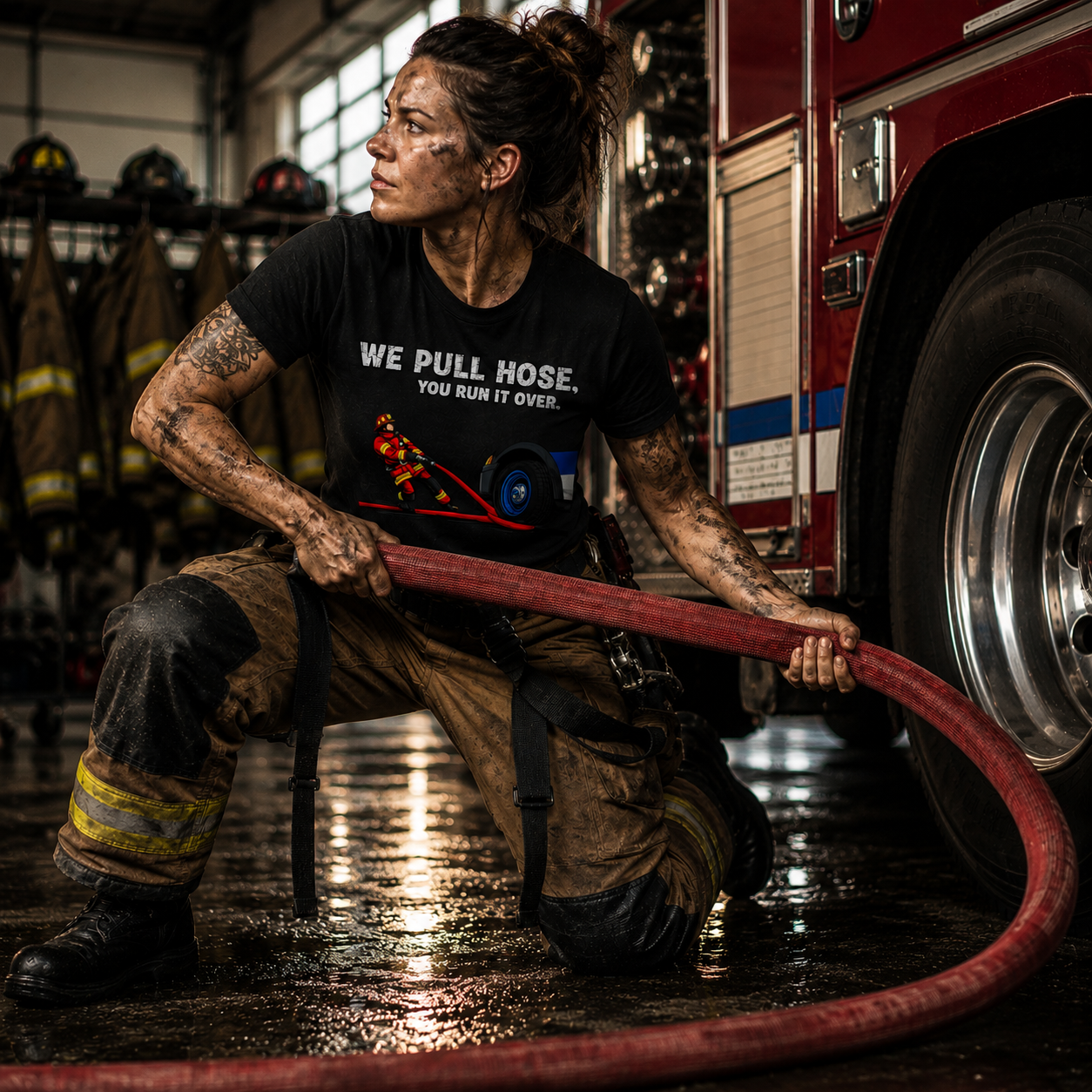 We Pull Hose You Run It Over Tee