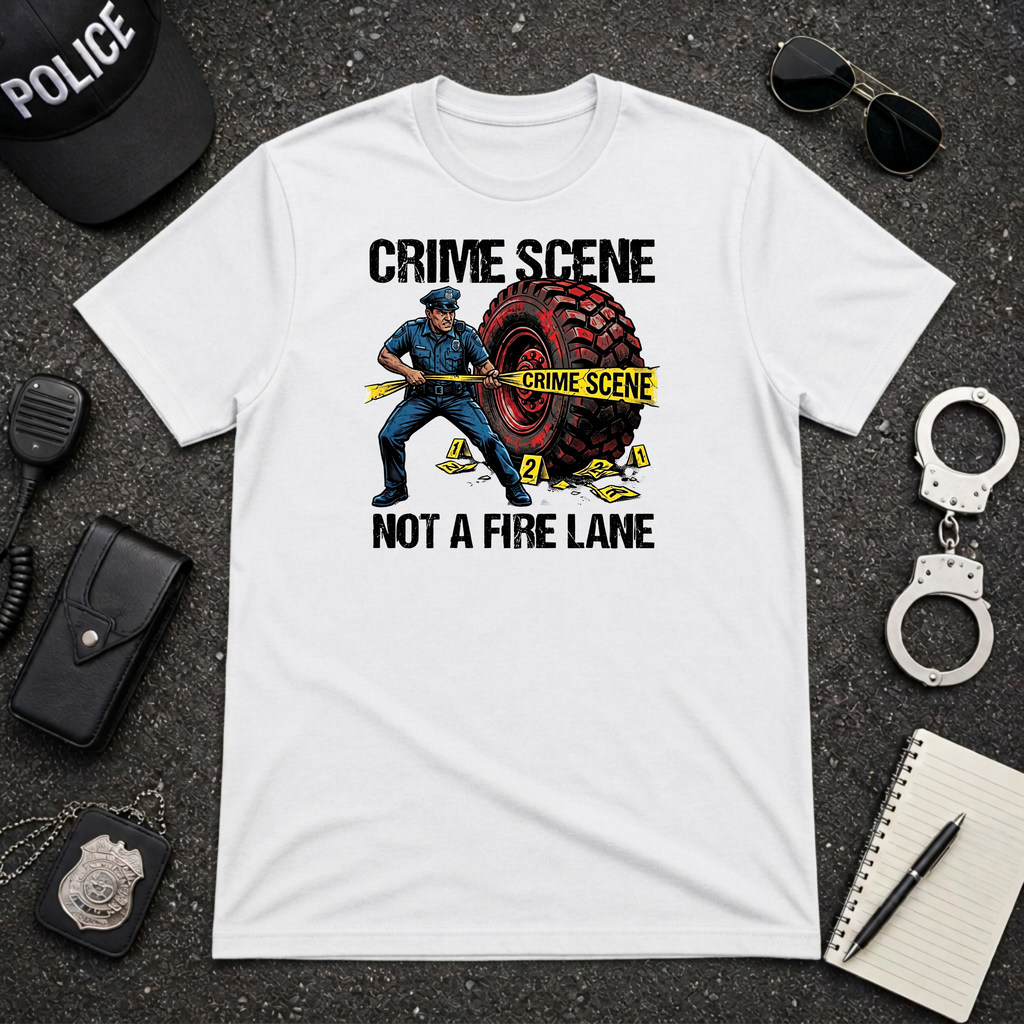 Crime Scene Not A Fire Lane T-Shirt