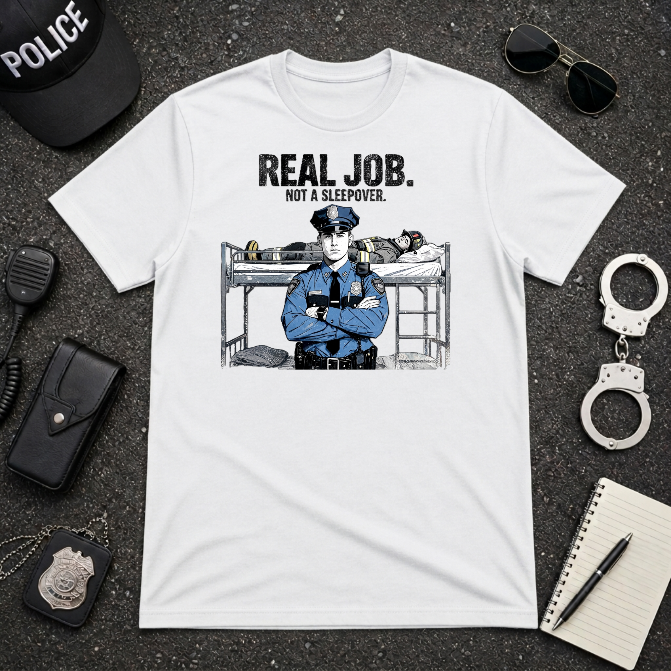 Real Job Not A Sleepover T-Shirt