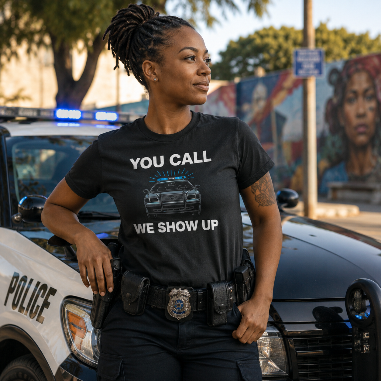You Call We Show Up Tee
