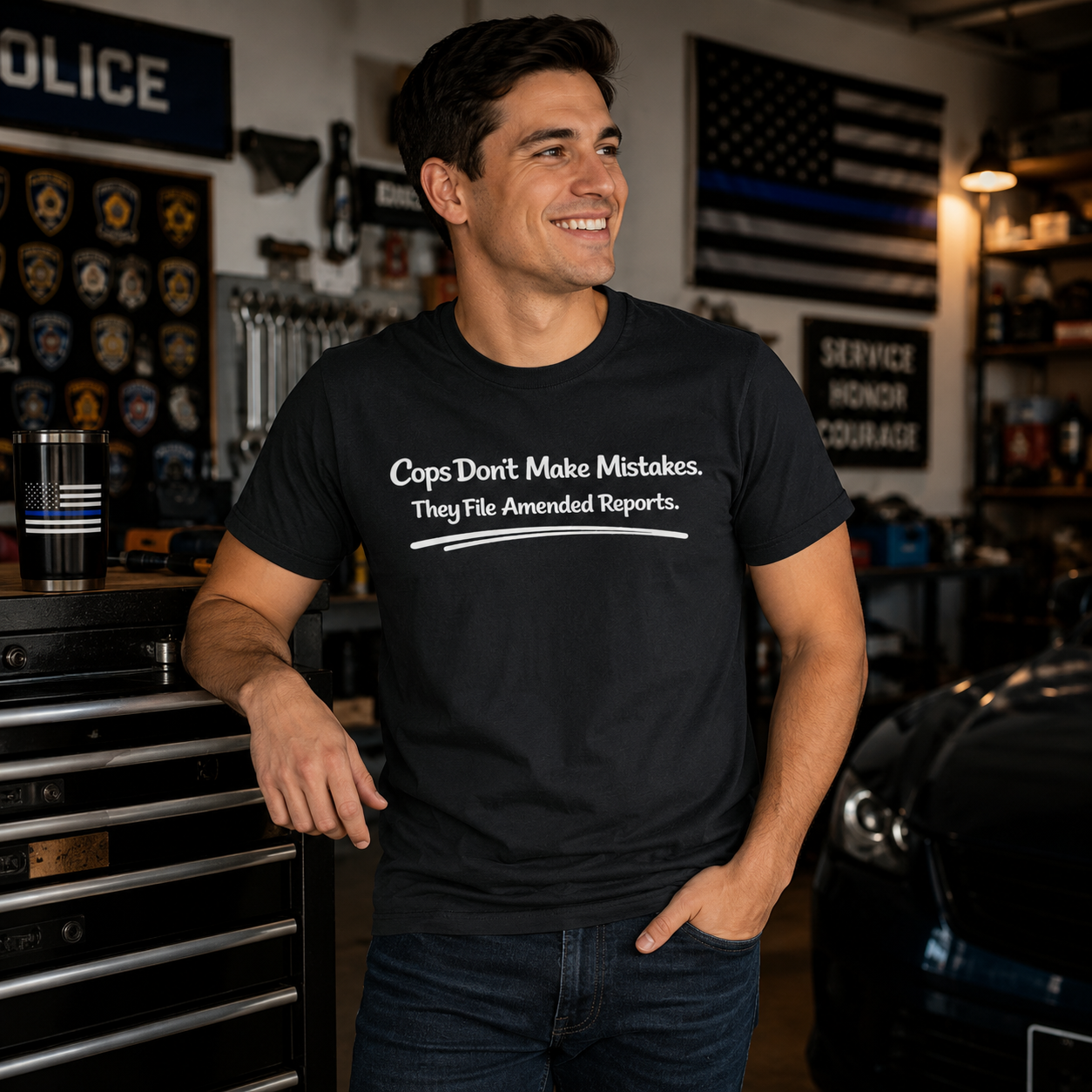 Cops Don't Make Mistakes | Funny Police Shirt